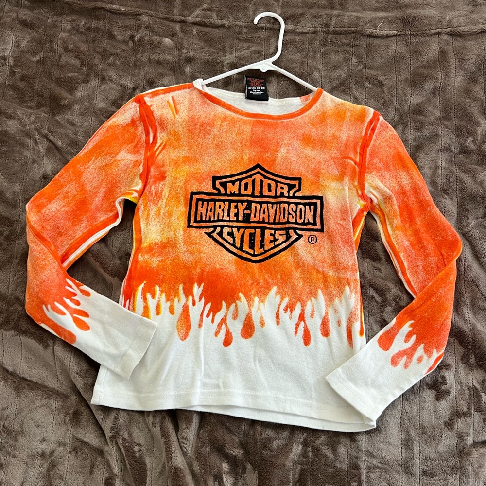 Harley Davidson T-shirt, long sleeve